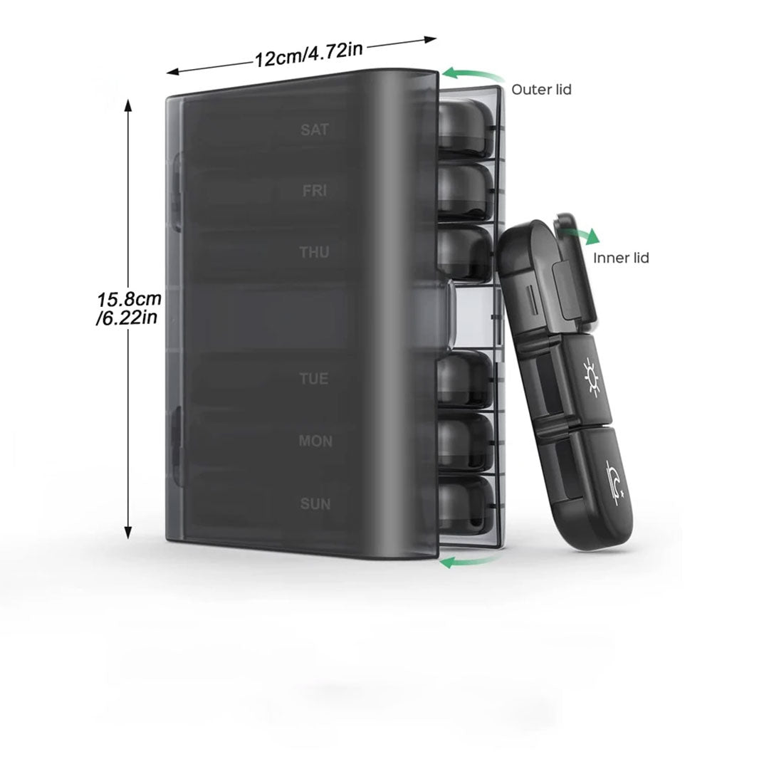 Weekly 3-Times-A-Day Pill Organizer