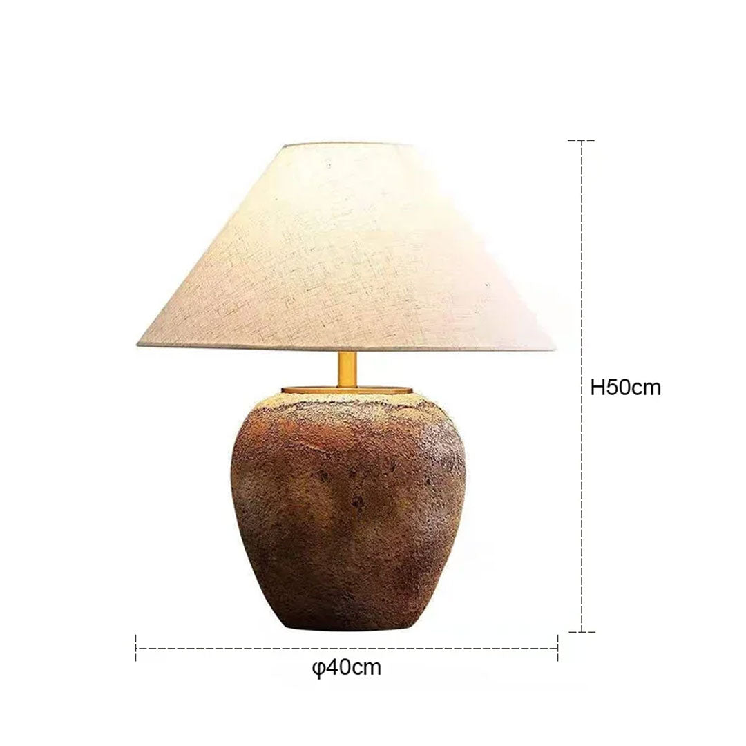 Creative Retro Ceramic LED Table Lamp Bedroom Decor