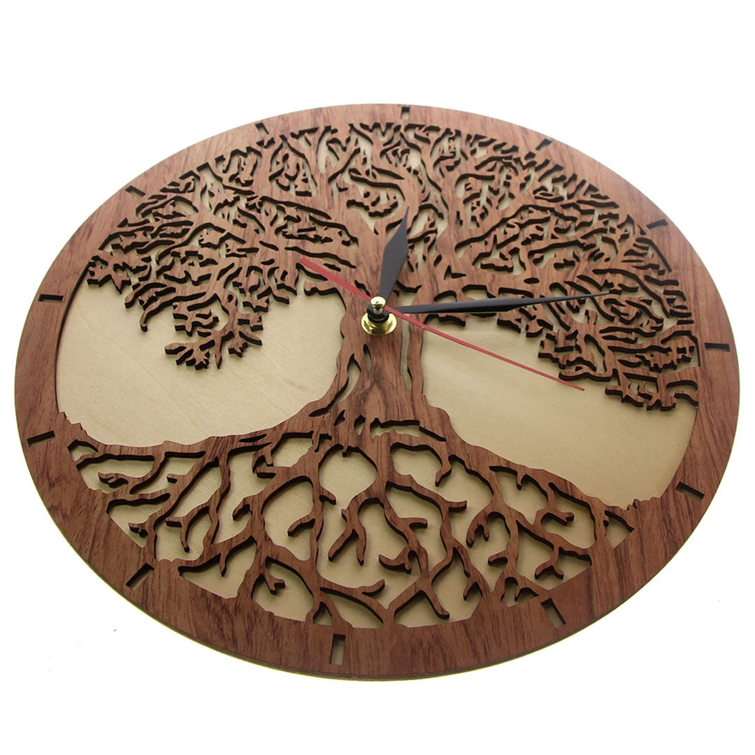 Sacred Geometry Tree of Life Wall Clock Decor