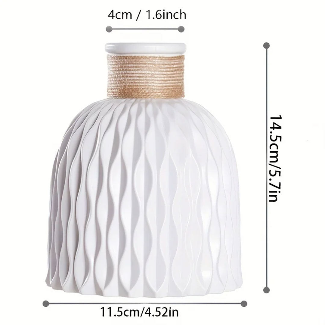 Modern Wave Water Ripple Plastic Vase for Chic Decor