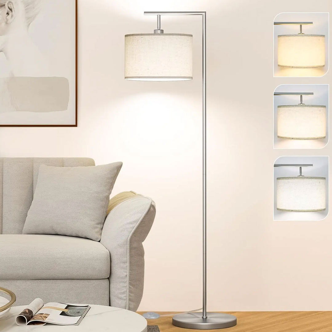 LED Bulb Included Adjustable Floor Lampshade Lamp