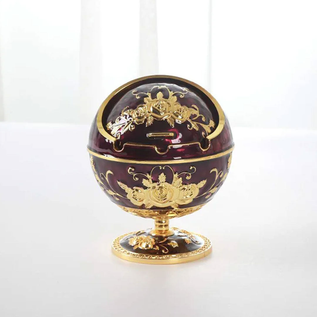 Global Flair Creative Round Ashtray for Desktop Decor