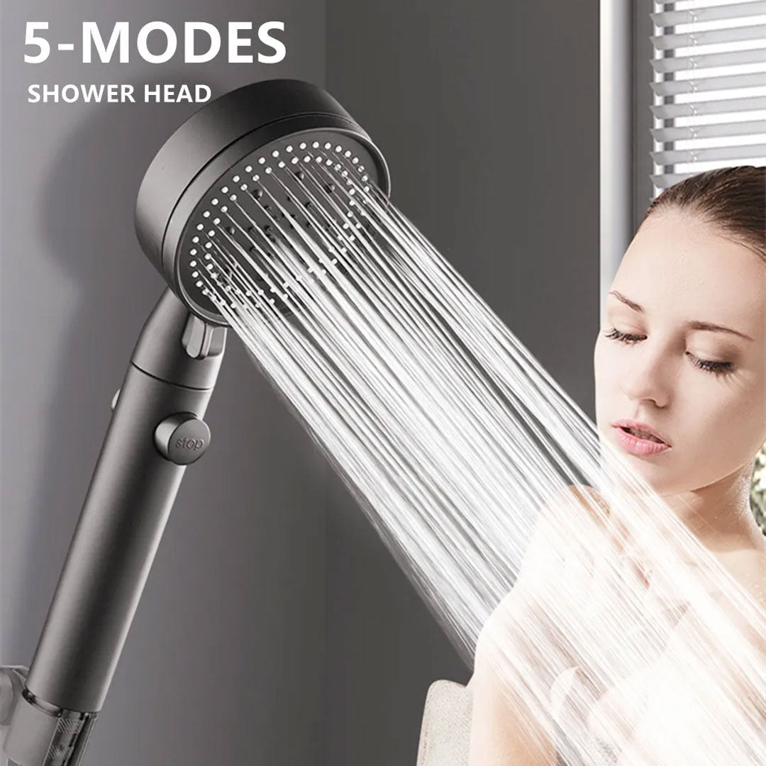 6 Modes Supercharge Rainfall Shower Head Large Flow