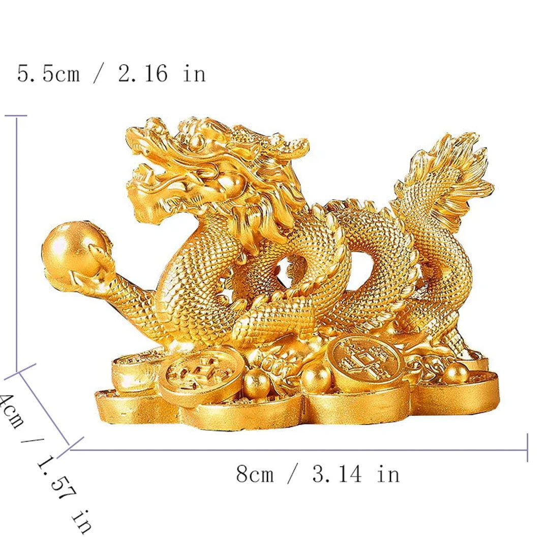 Feng Shui Chinese Money Dragon Statuette