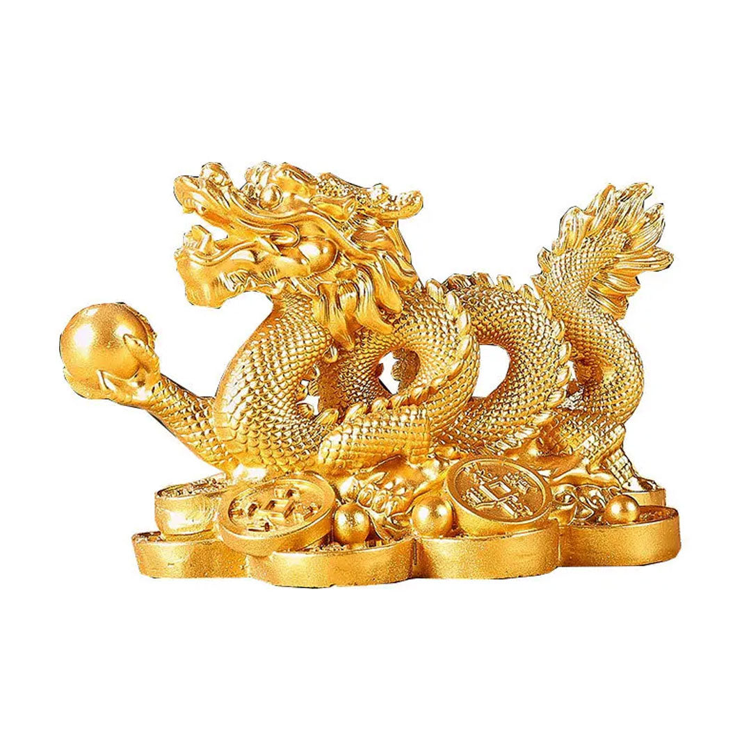 Feng Shui Chinese Money Dragon Statuette