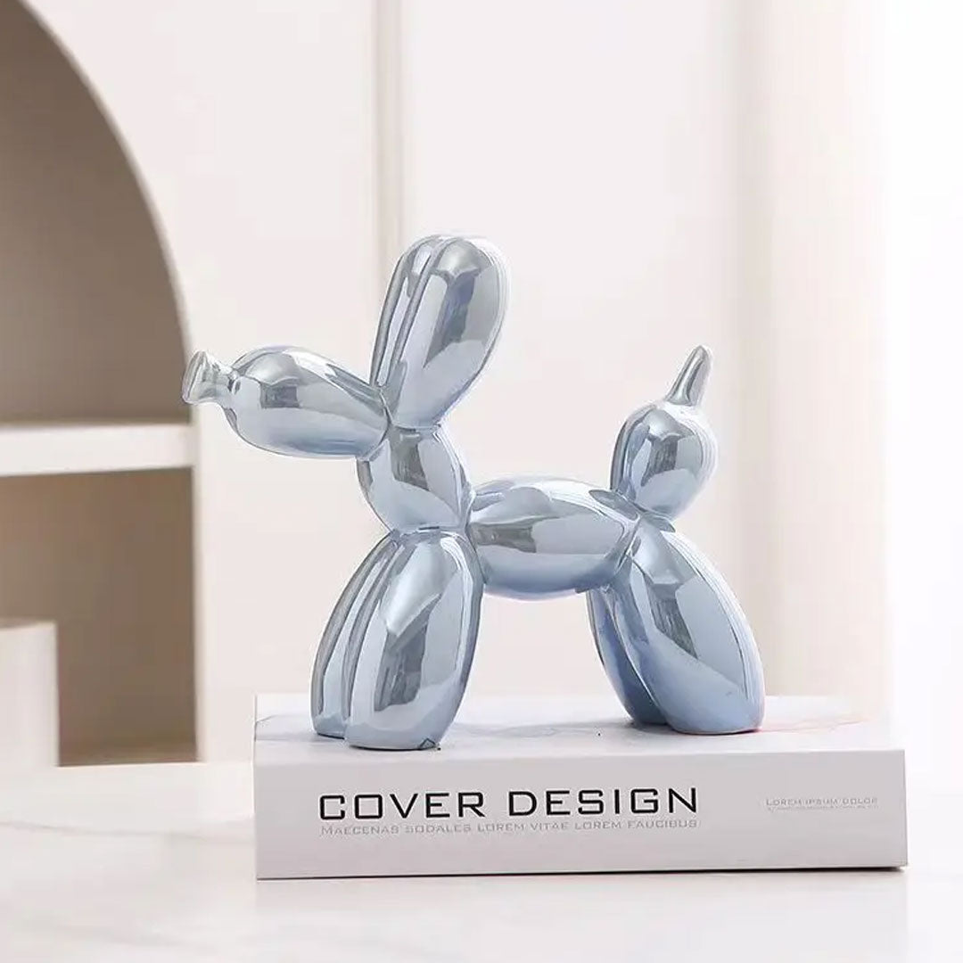 Creative Sculpture Mini Ceramic Balloon Dog Ornament