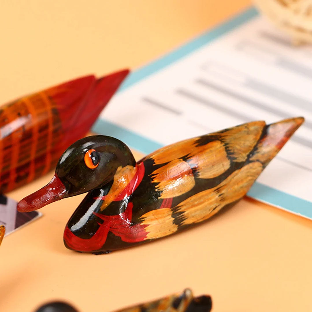 Vintage Resin Mandarin Ducks Chopstick Holder