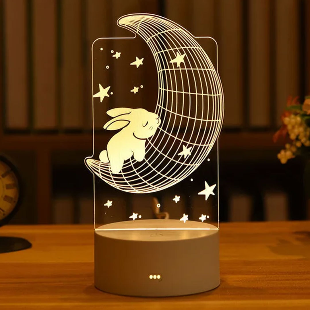 Love Glow 3D Acrylic LED Lamp for Romantic Nights