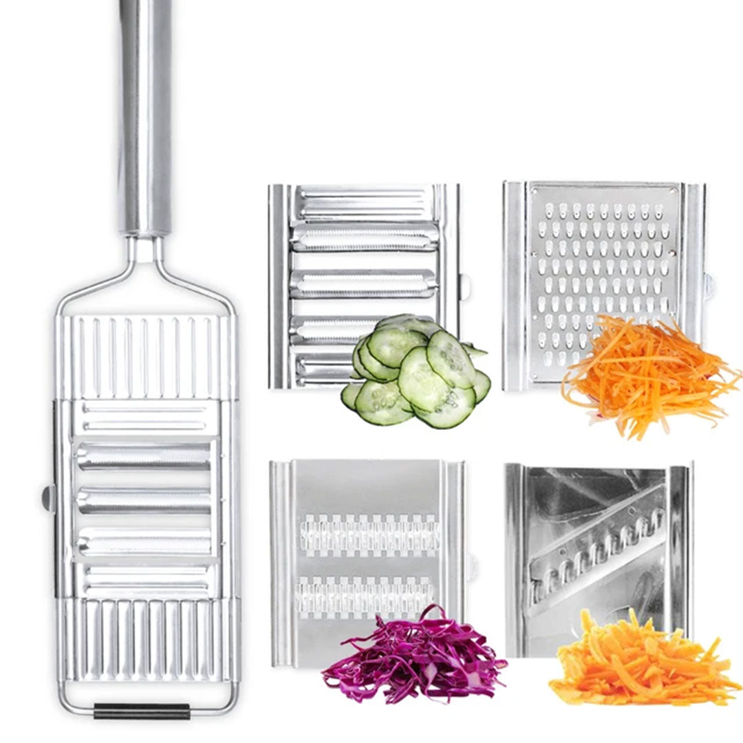 Portable Stainless Steel Vegetable Slicer & Grater