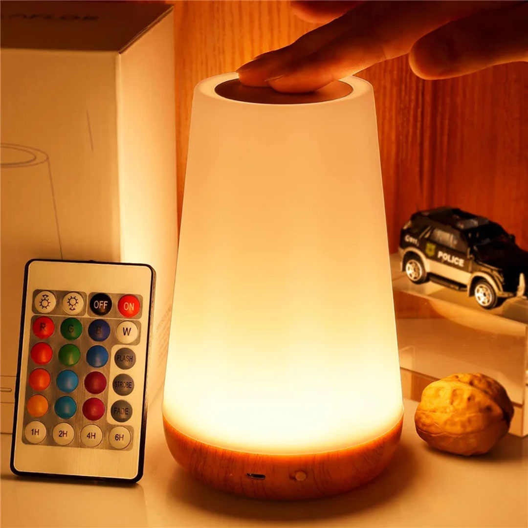 RGB Touch Dimmable Night Light with Remote