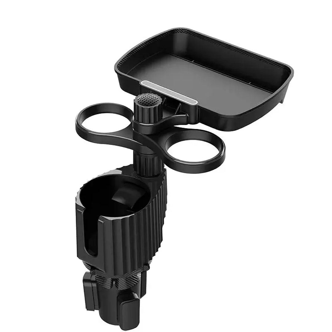 Detachable Car Cup Holder Expander Tray with Food Tray Table