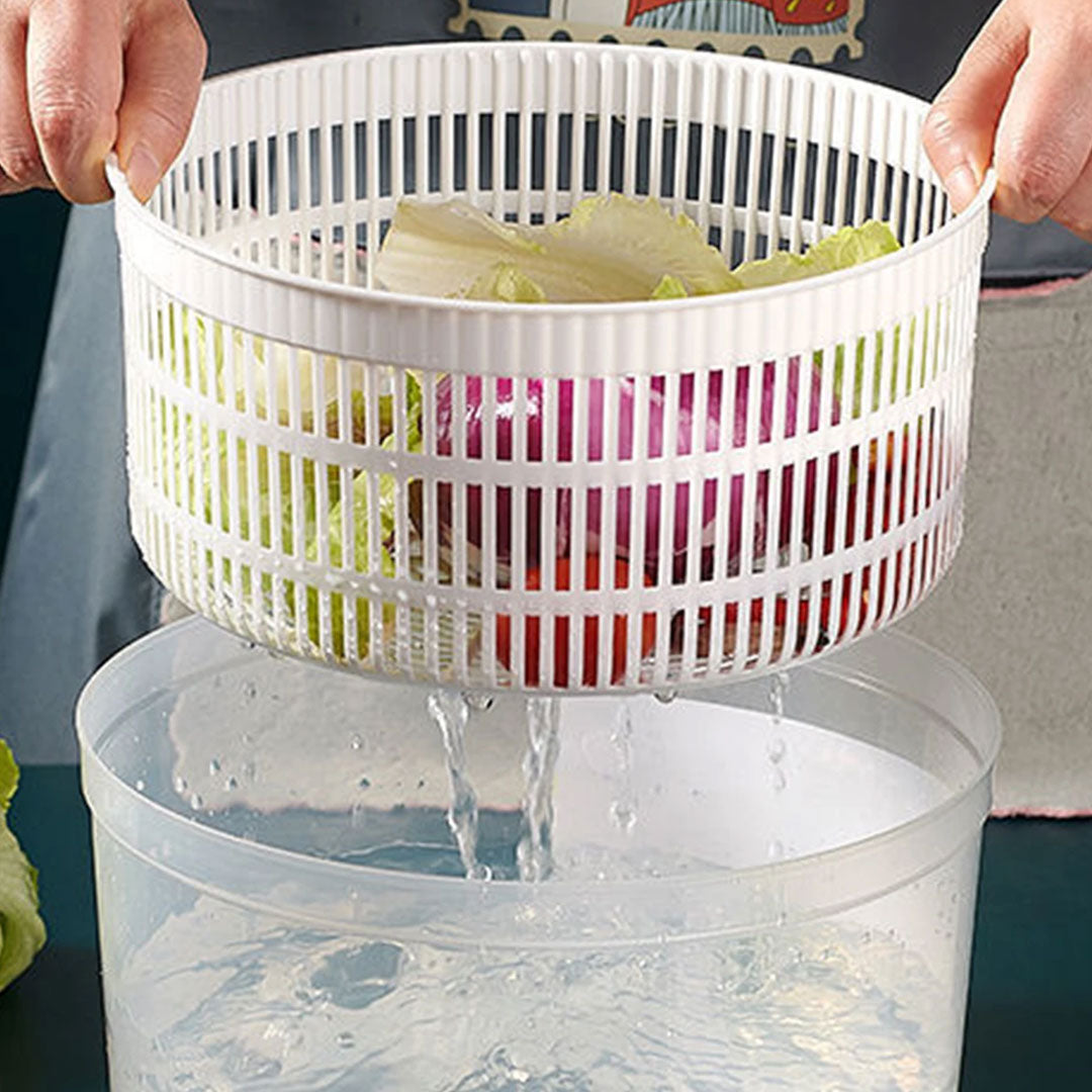 Manual Salad Spinner and Vegetable Dehydrator