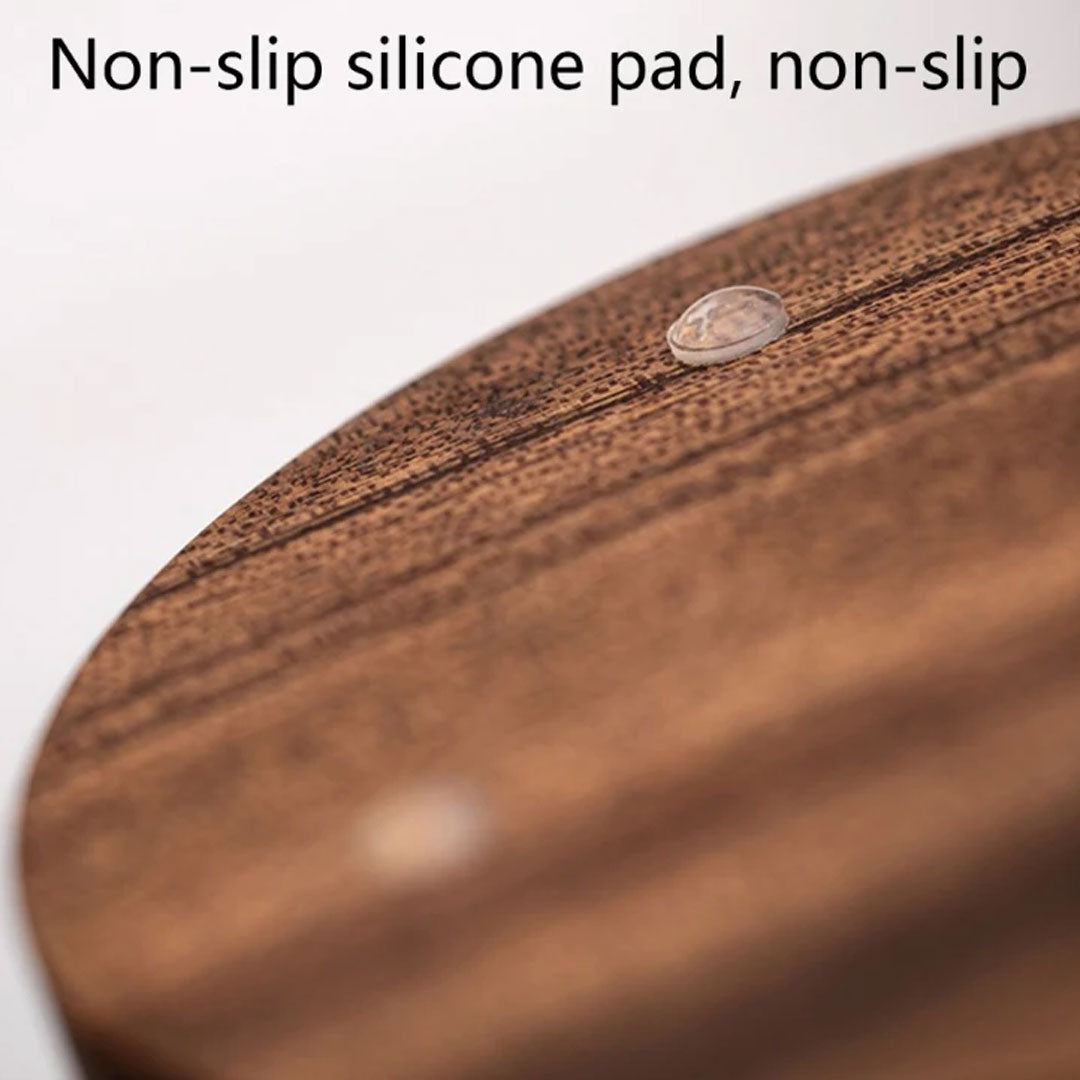 Sleek Walnut Ashtray Stylish Office and Home Decor