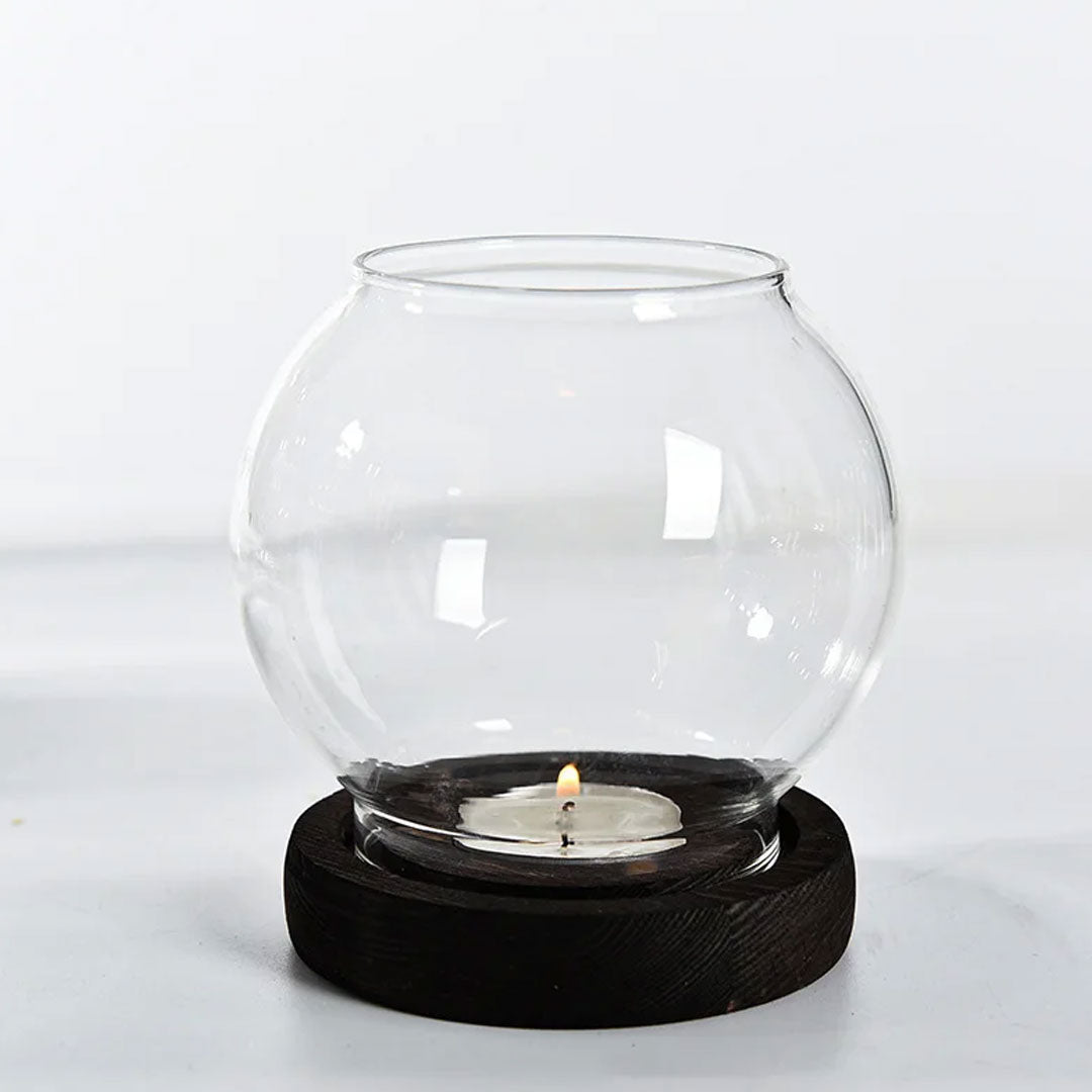 Vintage Charm Glass Candle Holders for Home Décor