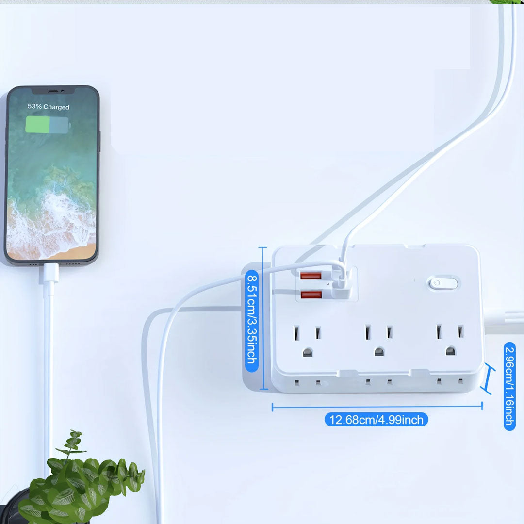 USB Ports Multi Plug Outlet Extender