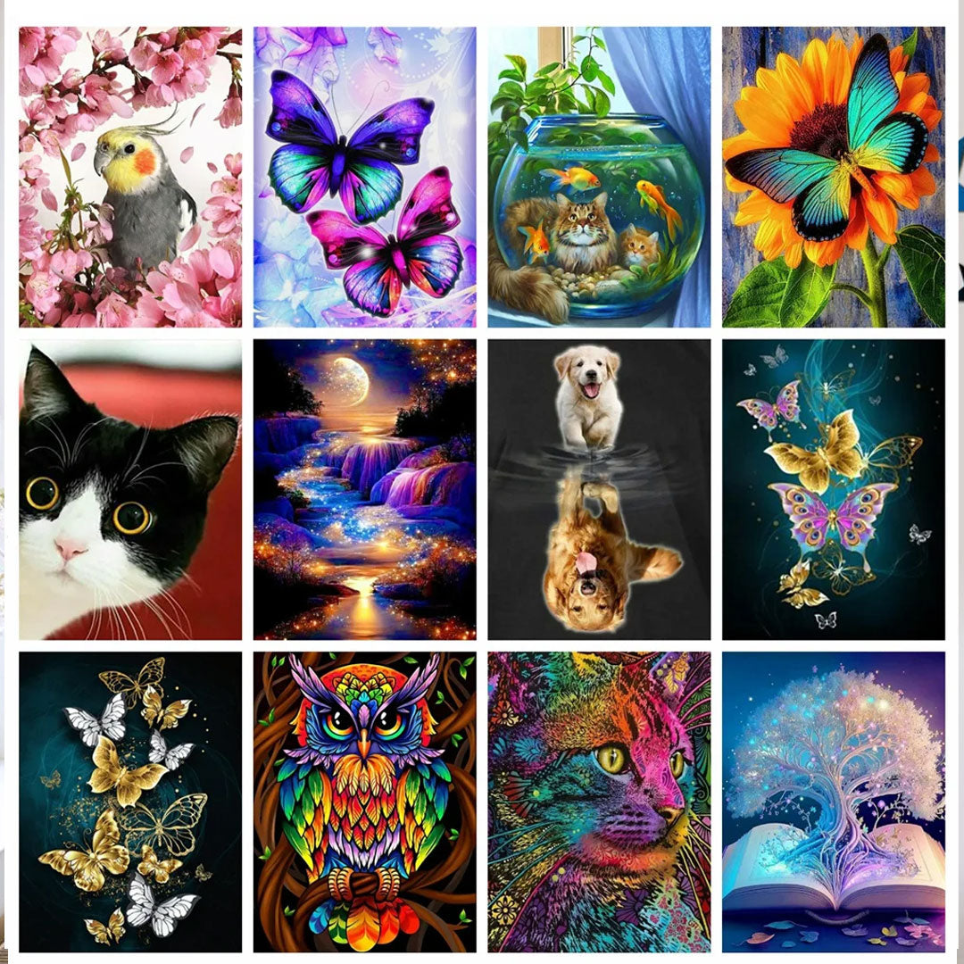 Animal Embroidery Dazzling Diamond Art