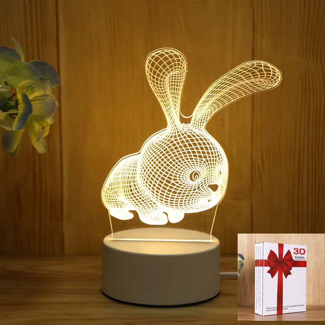 Love Glow 3D Acrylic LED Lamp for Romantic Nights