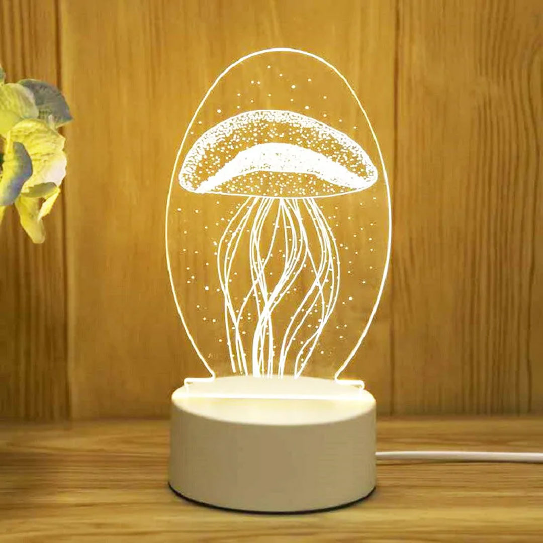 Love Glow 3D Acrylic LED Lamp for Romantic Nights