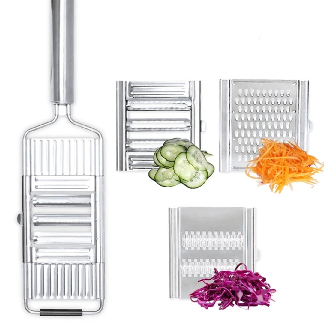 Portable Stainless Steel Vegetable Slicer & Grater