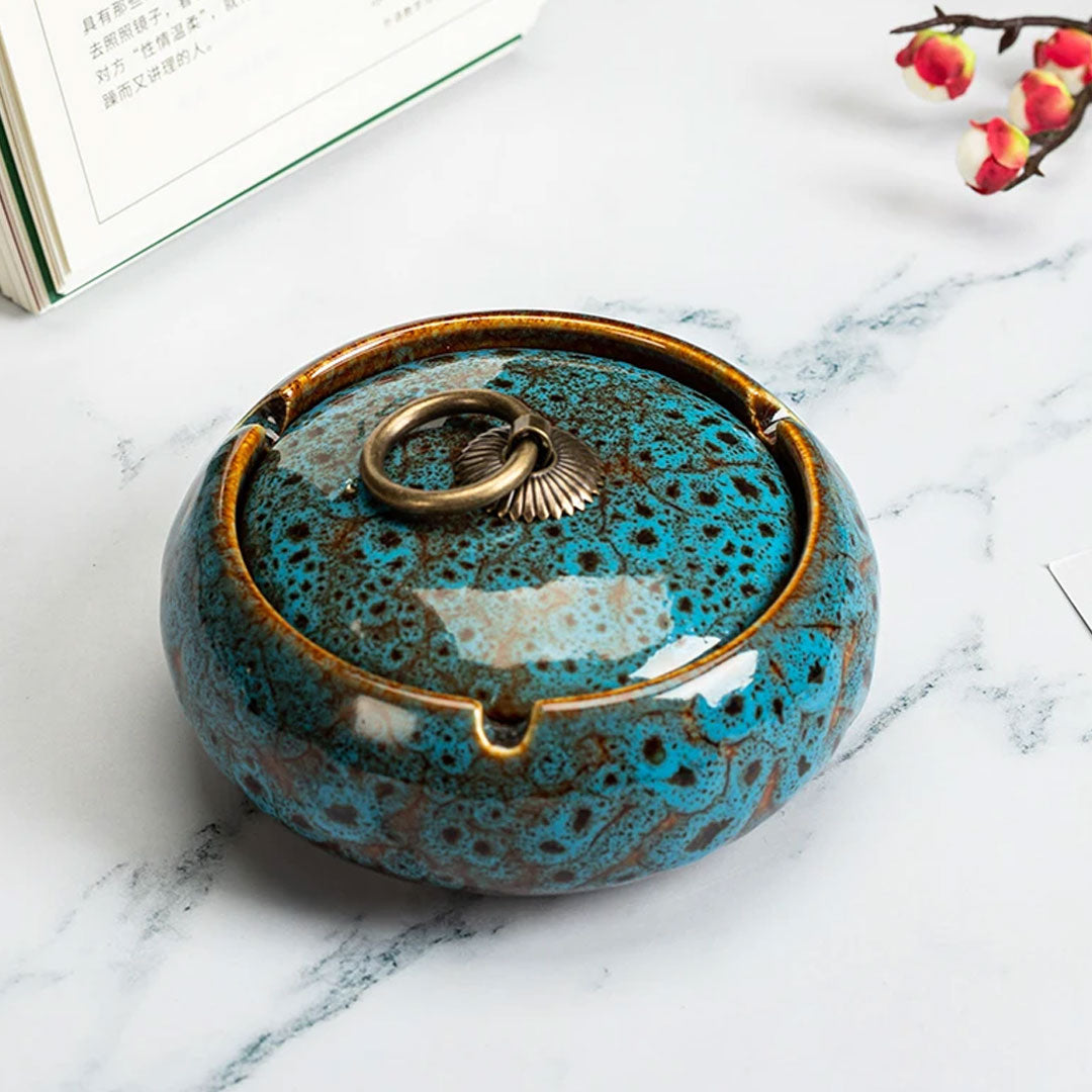 Modern Ceramic Ashtray Stylish Home Decor Accessory