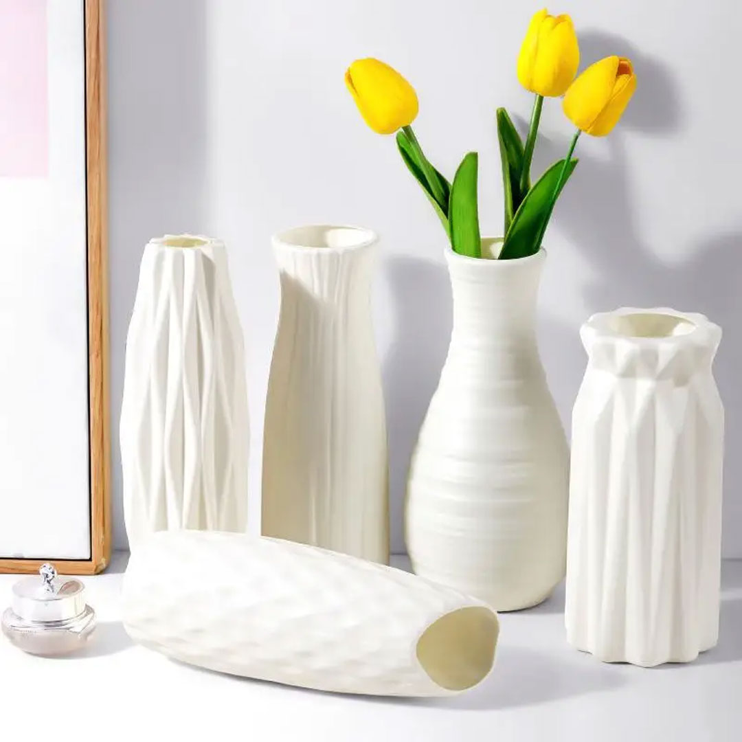 Nordic Plastic Vase for Modern Home Decor