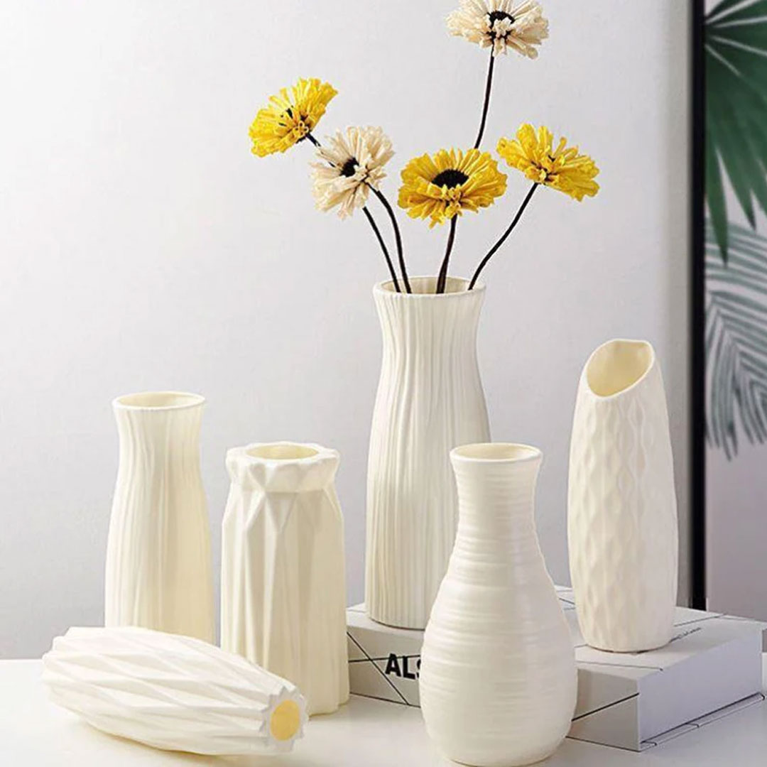 Nordic Plastic Vase for Modern Home Decor