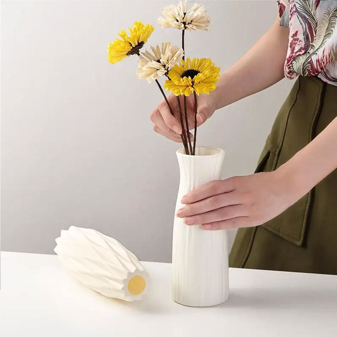 Nordic Plastic Vase for Modern Home Decor