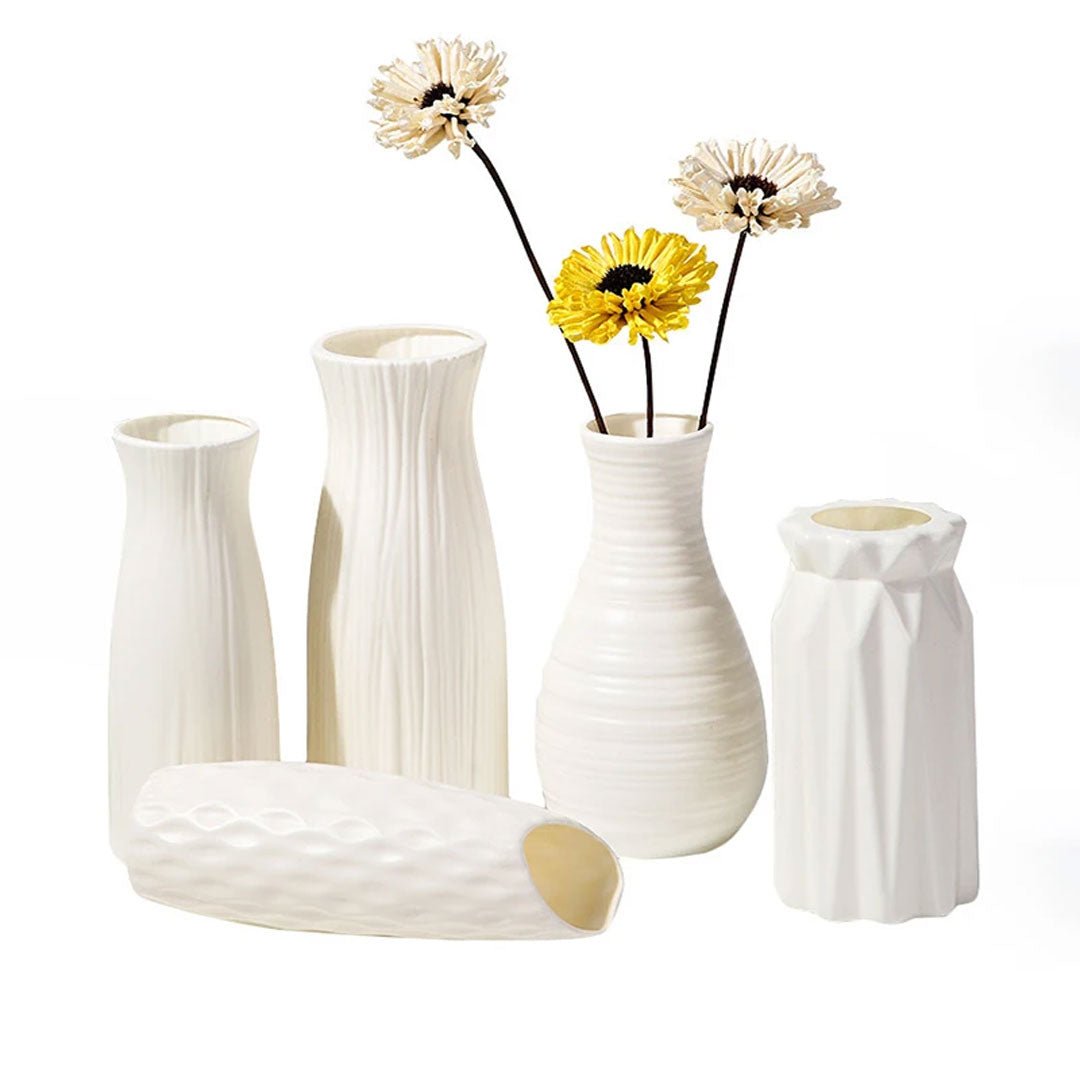 Nordic Plastic Vase for Modern Home Decor