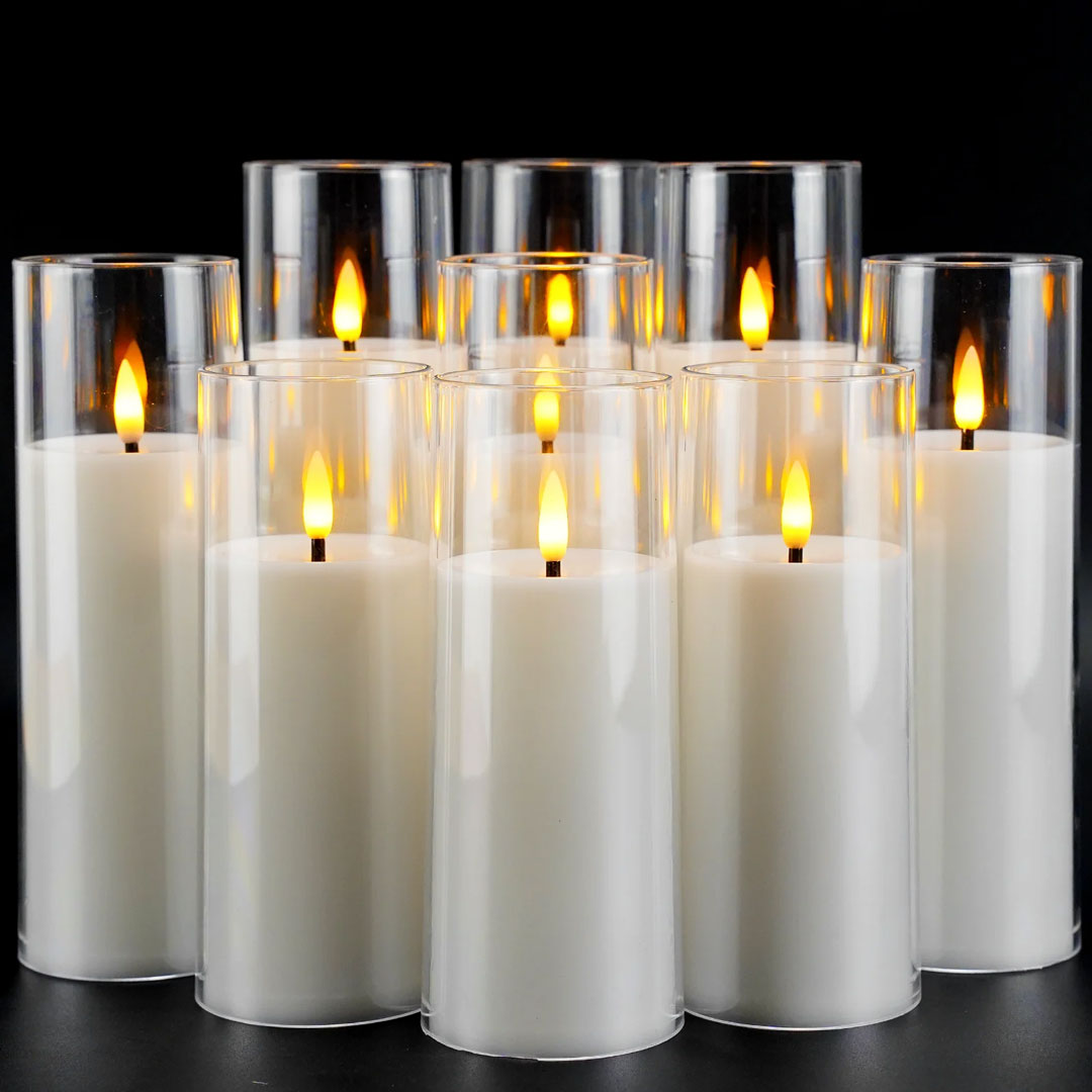 9 LED Flameless Candles for Romantic Home Decor