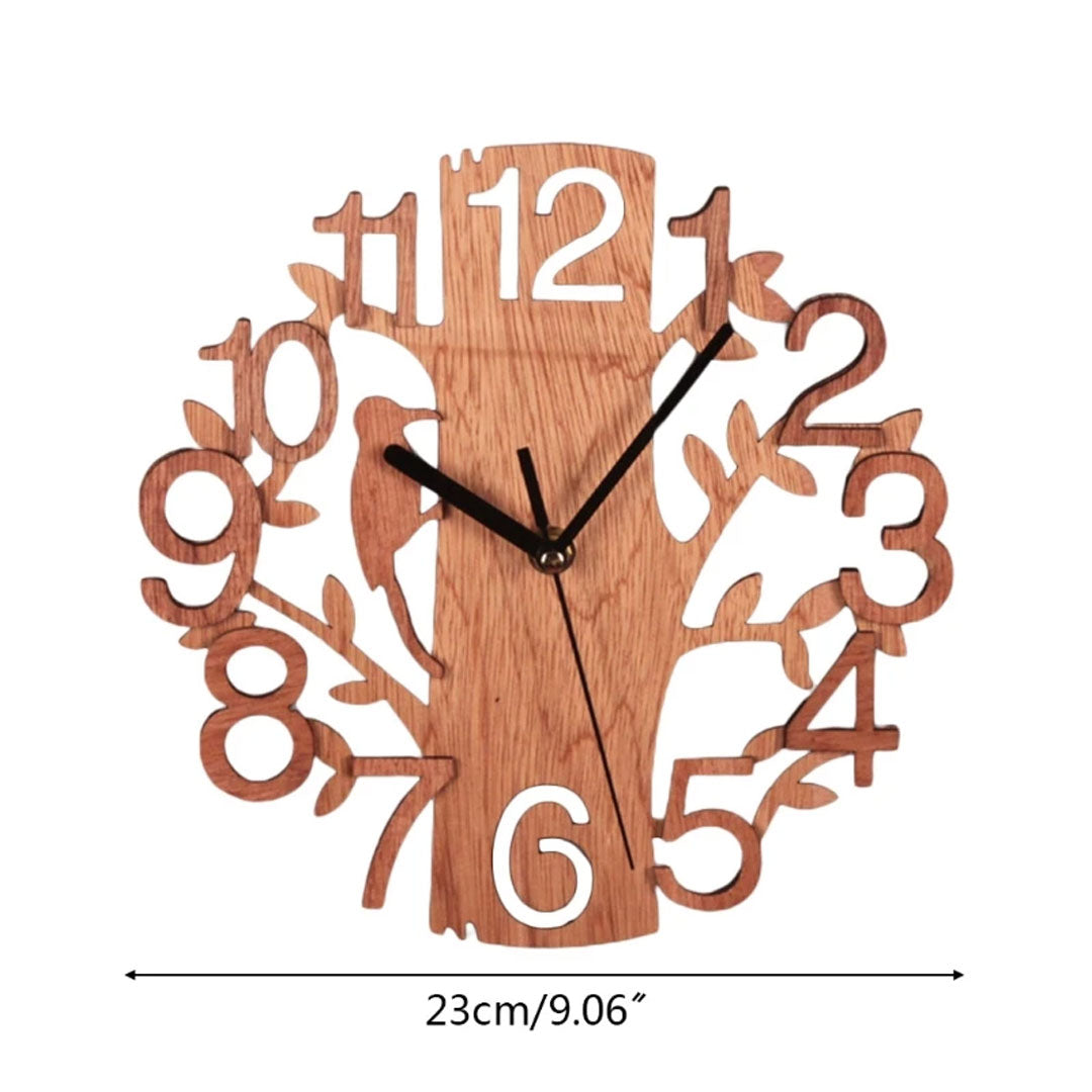 Tree Inspired Elegance 23cm Wooden Wall Clock