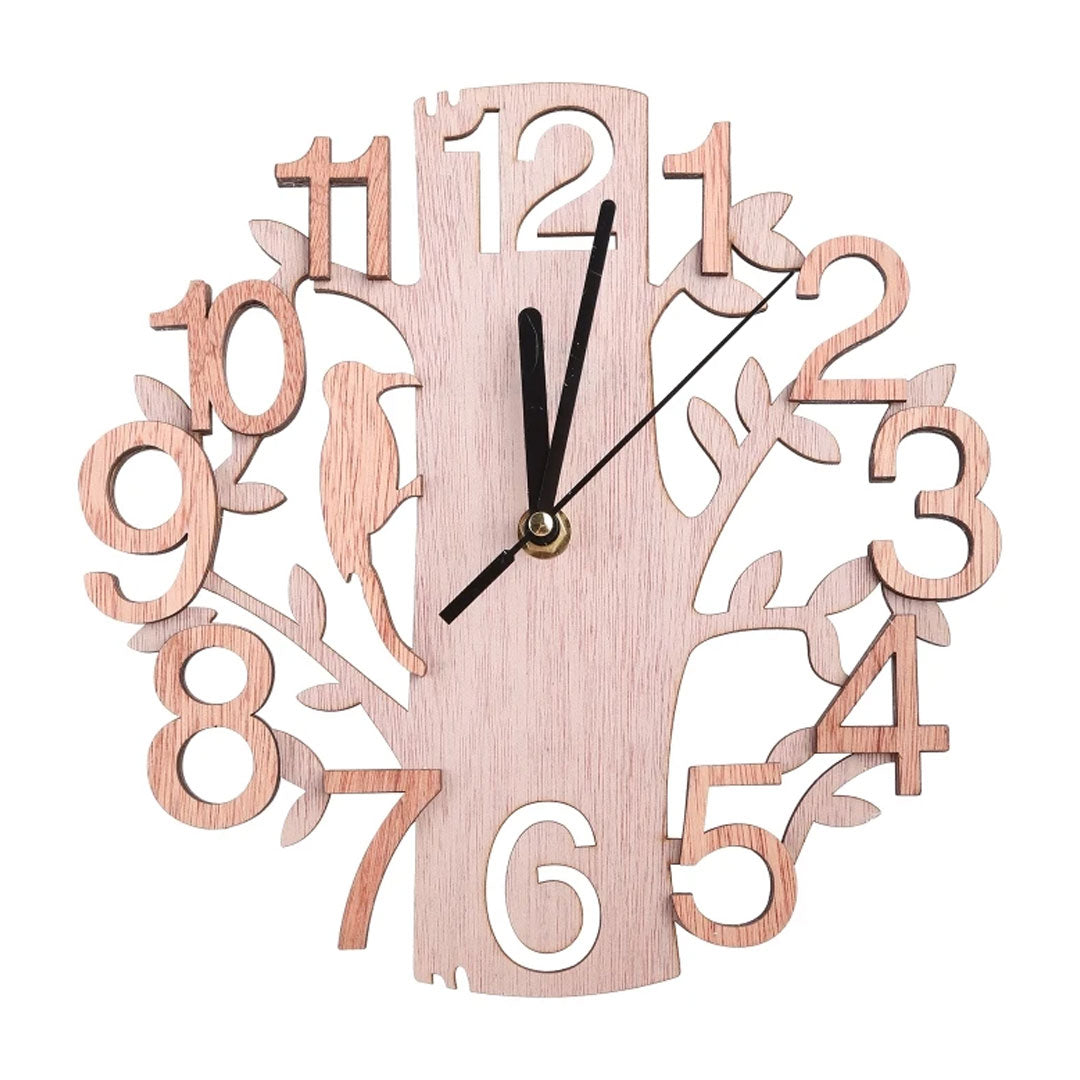 Tree Inspired Elegance 23cm Wooden Wall Clock