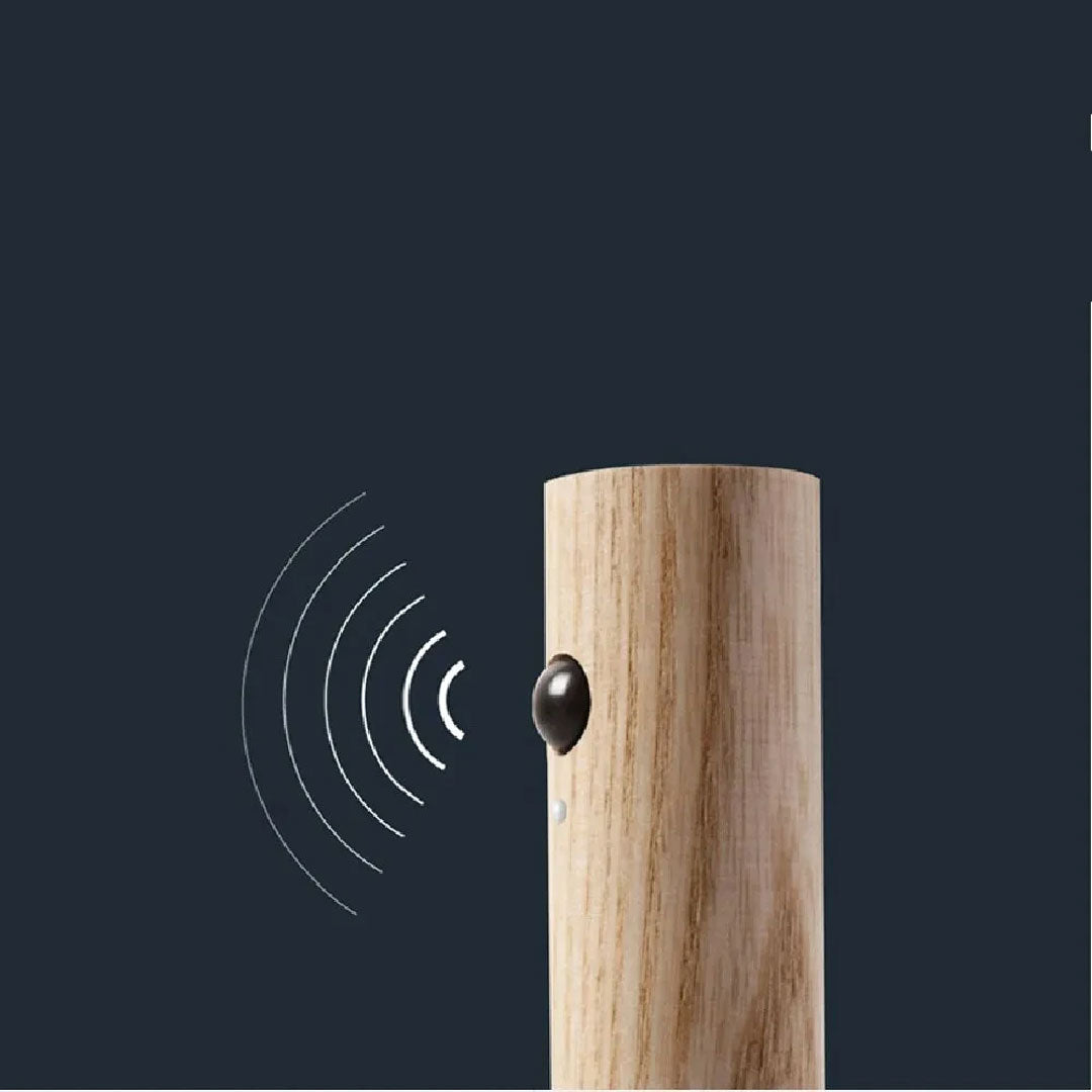 Wood Grain Design Motion Sensor LED Wall Lamp