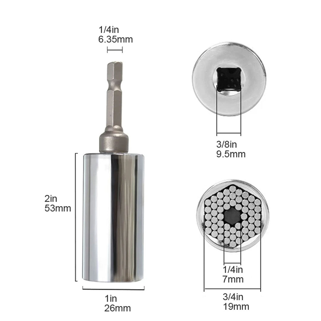 Universal Socket Power Drill Adapter Wrench Set