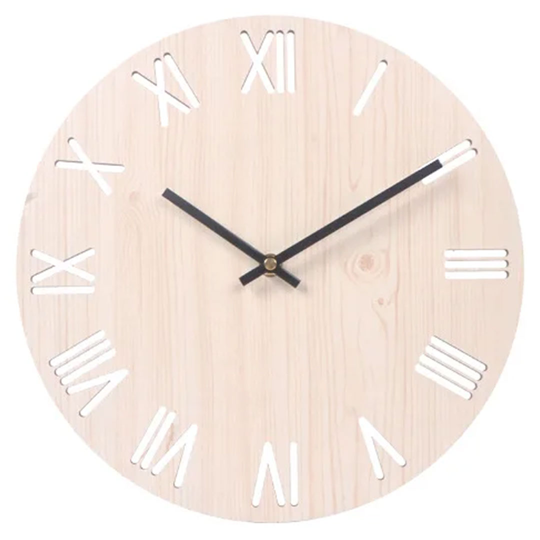 Nordic Modern 3D Wooden Wall Clock for Home Decor