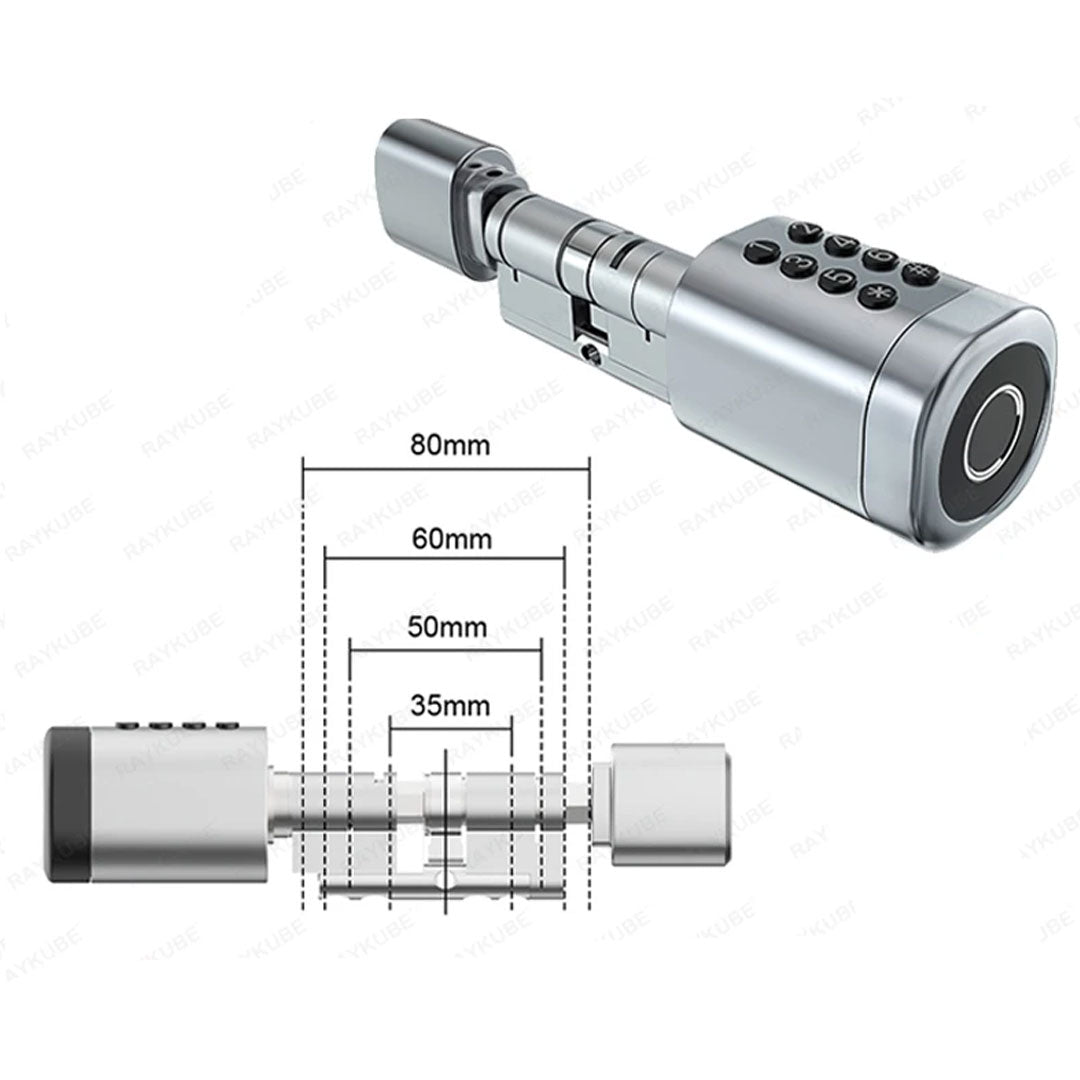 Tuya Smart Cylinder Lock: Bluetooth APP Easy Installation