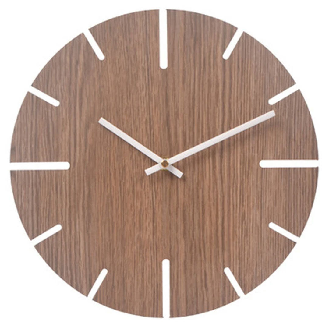 Nordic Modern 3D Wooden Wall Clock for Home Decor