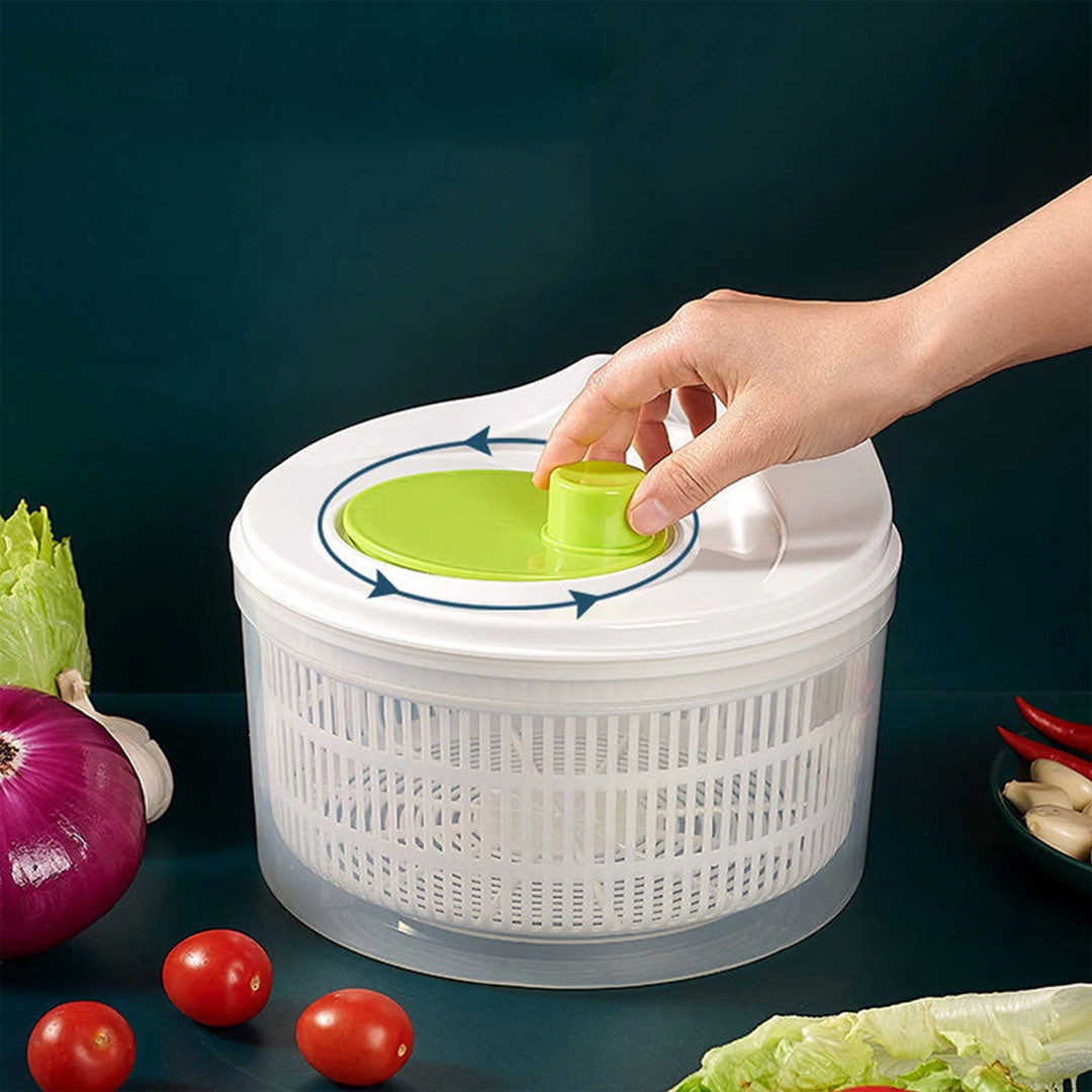 Manual Salad Spinner and Vegetable Dehydrator