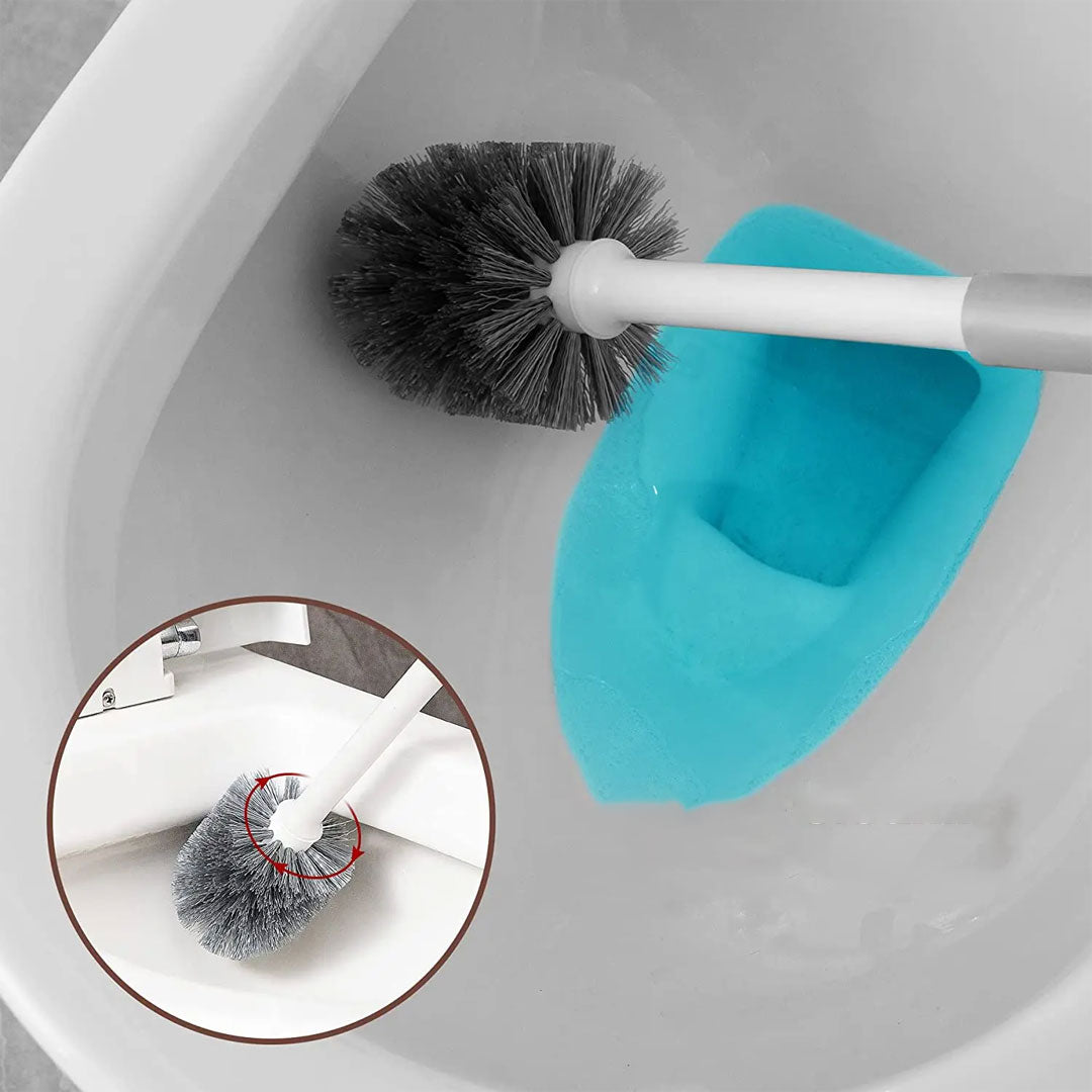 2 in 1 Toilet Plunger and Brush Set with Holder