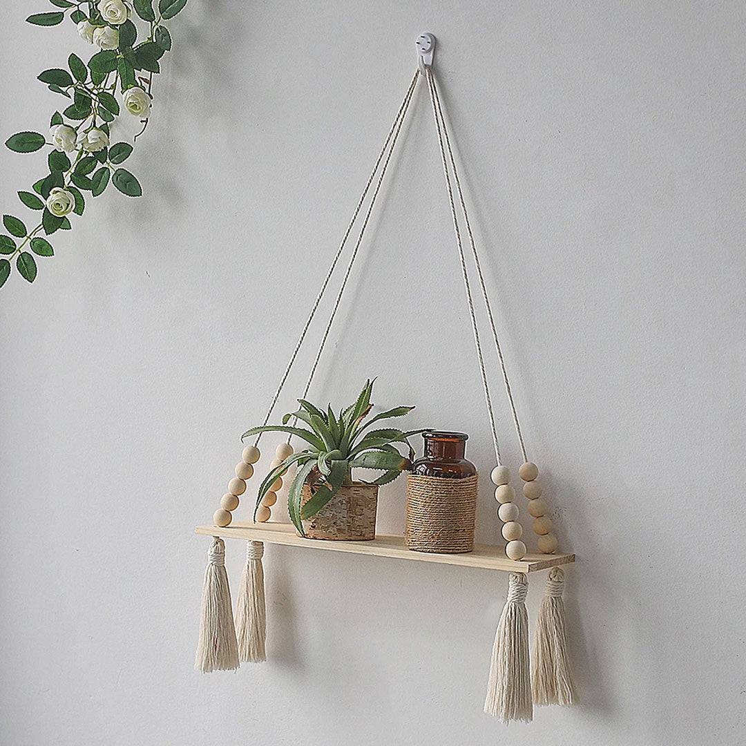 Macrame Wall Hanging Shelf for Stylish Decor