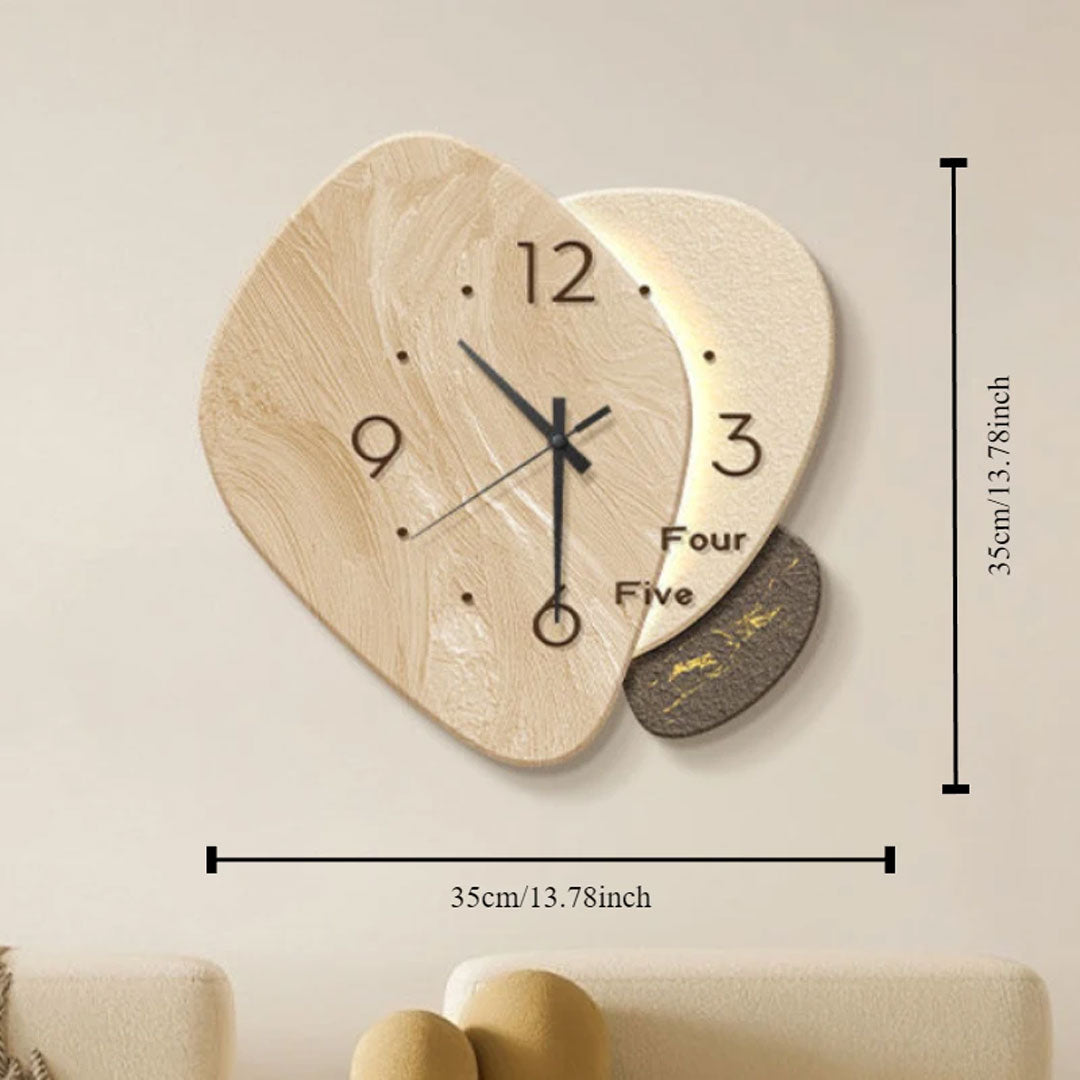 Cream Elegance Creative Wall Clock for Living Room