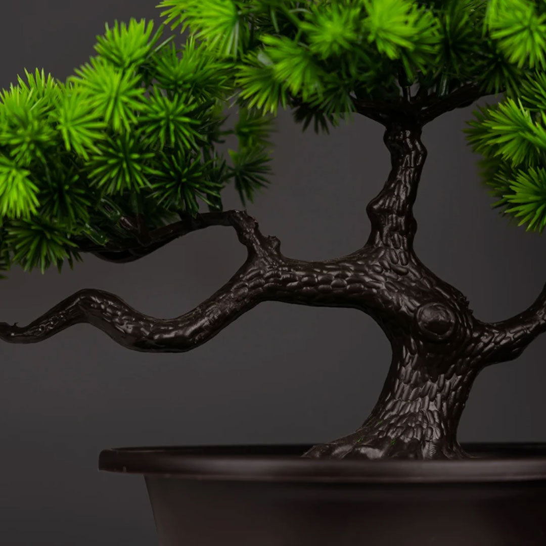 Natural Charm Artificial Pine Bonsai for Desktop Decor