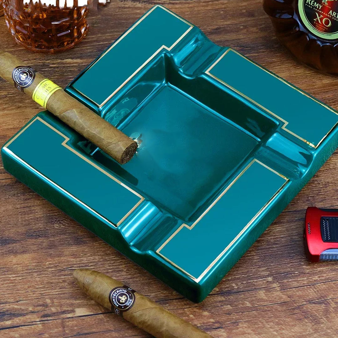 Luxury Ceramic Cigar Ashtray for Office Desk