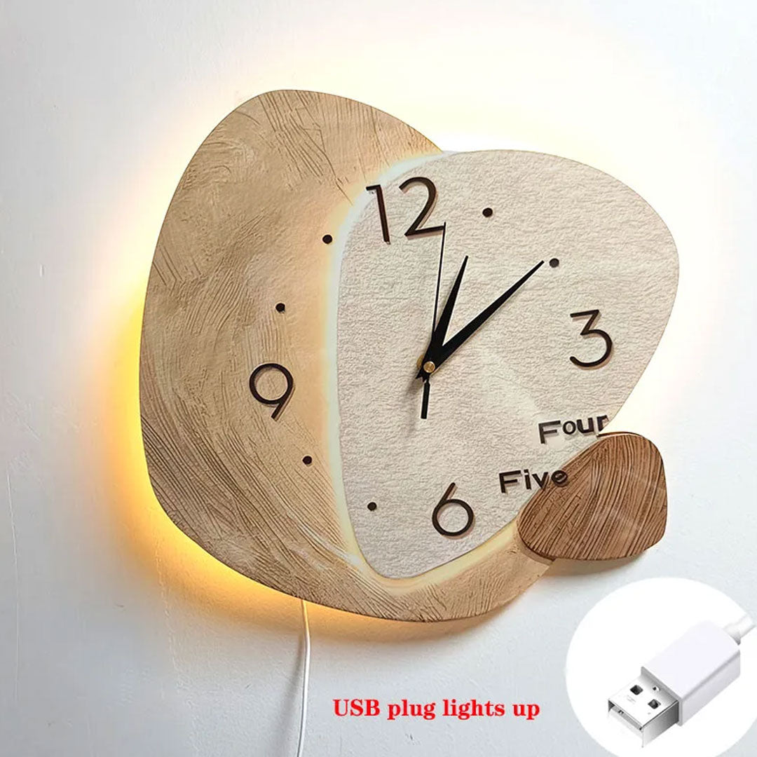 Cream Elegance Creative Wall Clock for Living Room