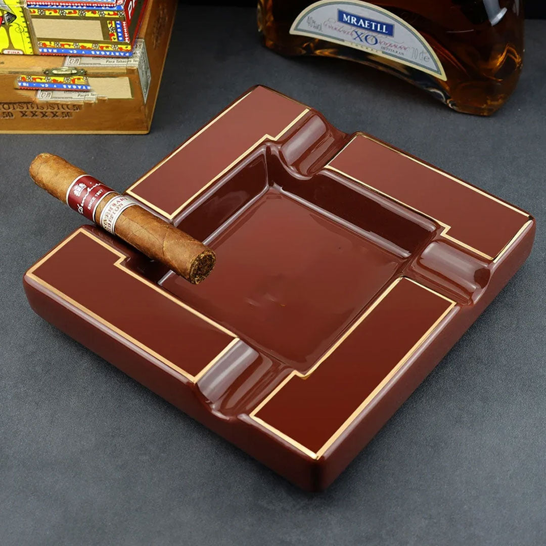 Luxury Ceramic Cigar Ashtray for Office Desk