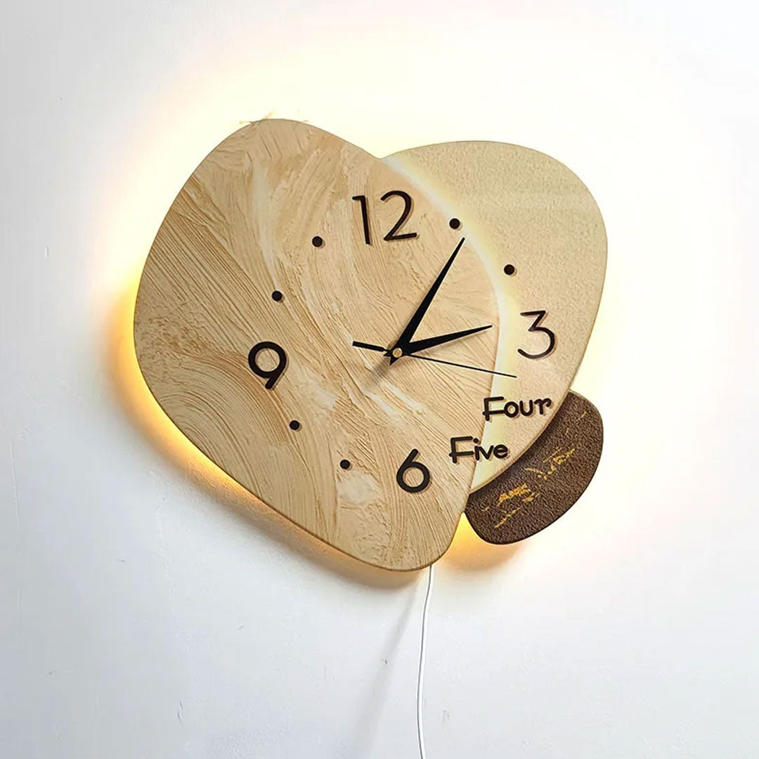 Cream Elegance Creative Wall Clock for Living Room