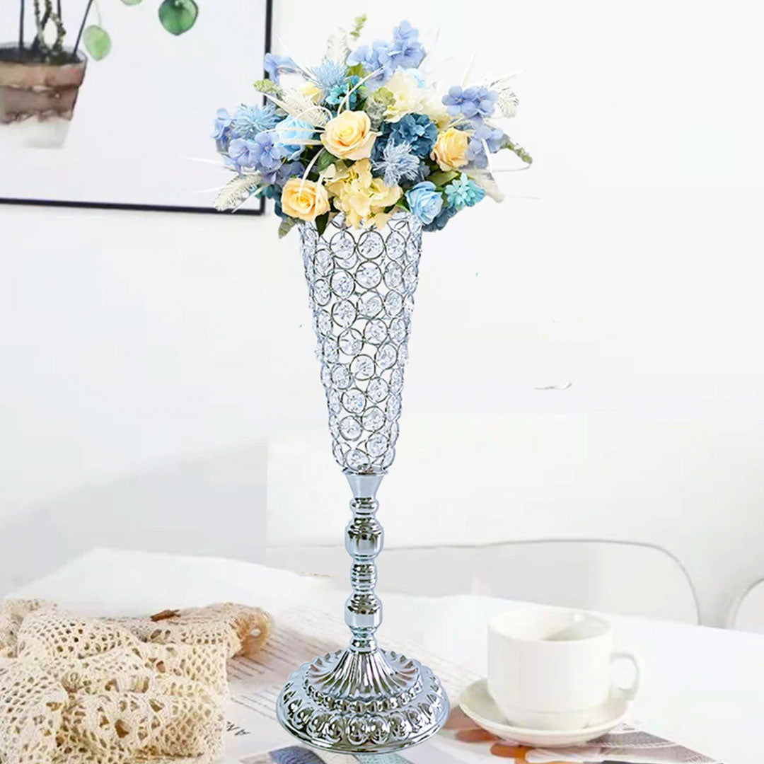 Glamorous Centerpieces Gold Crystal Flower Stands