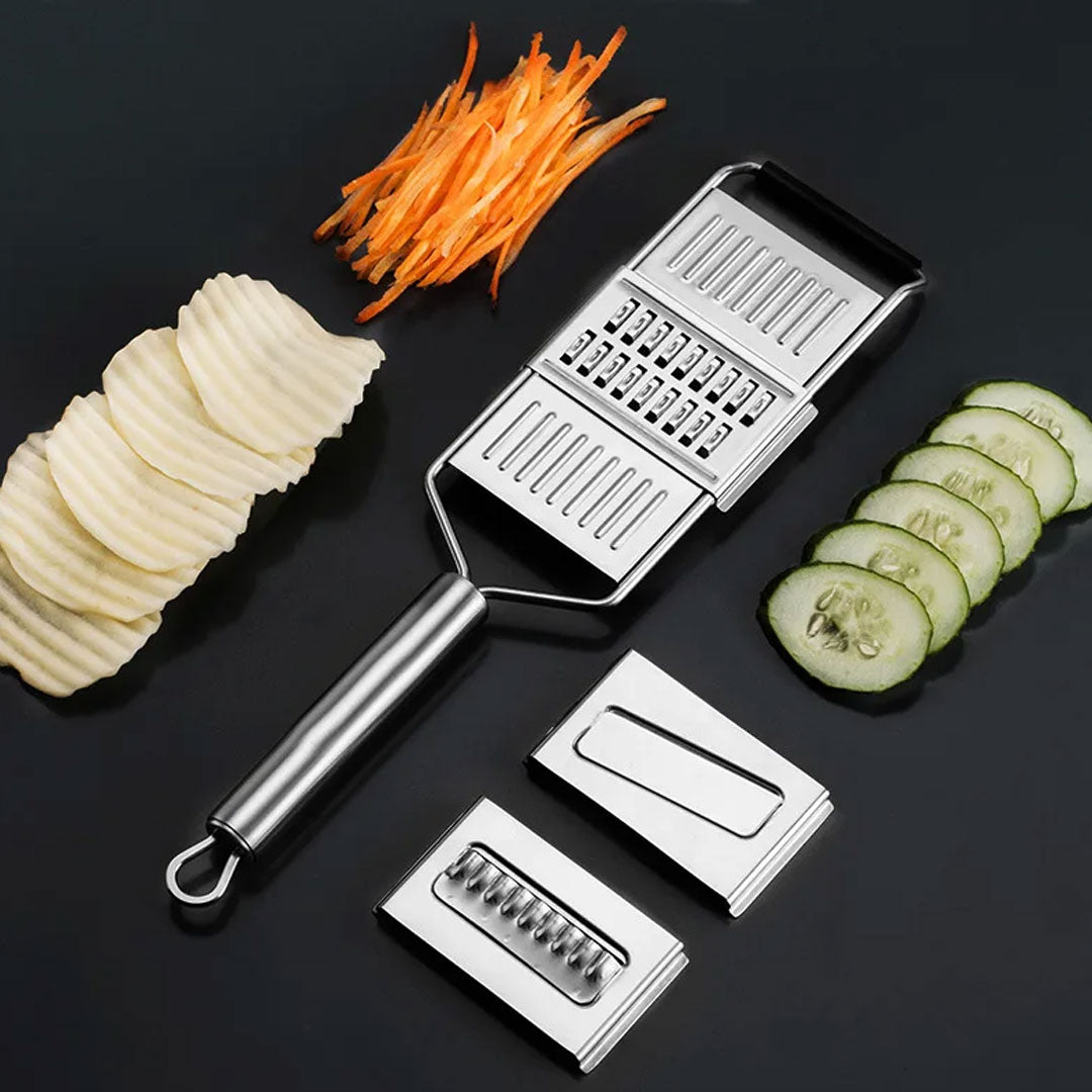 Portable Stainless Steel Vegetable Slicer & Grater