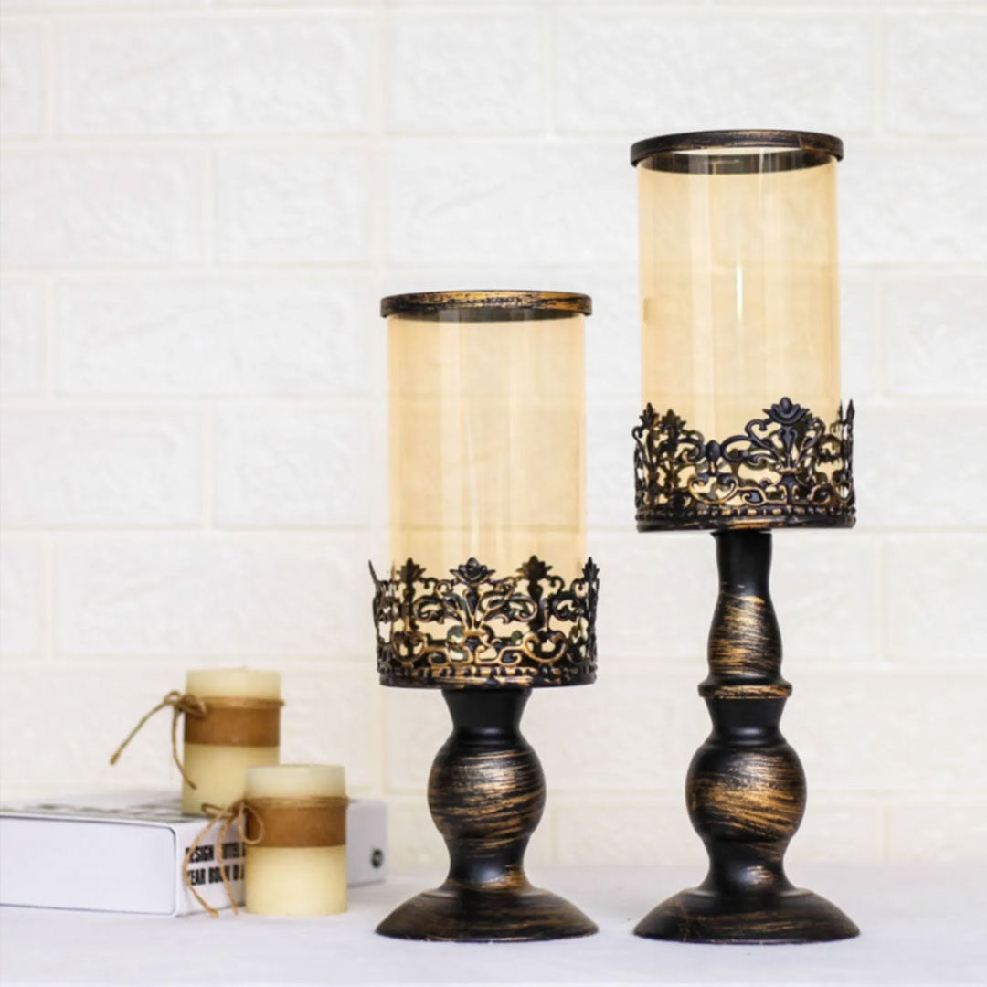 Wrought Candle Holder Ornamental Decor