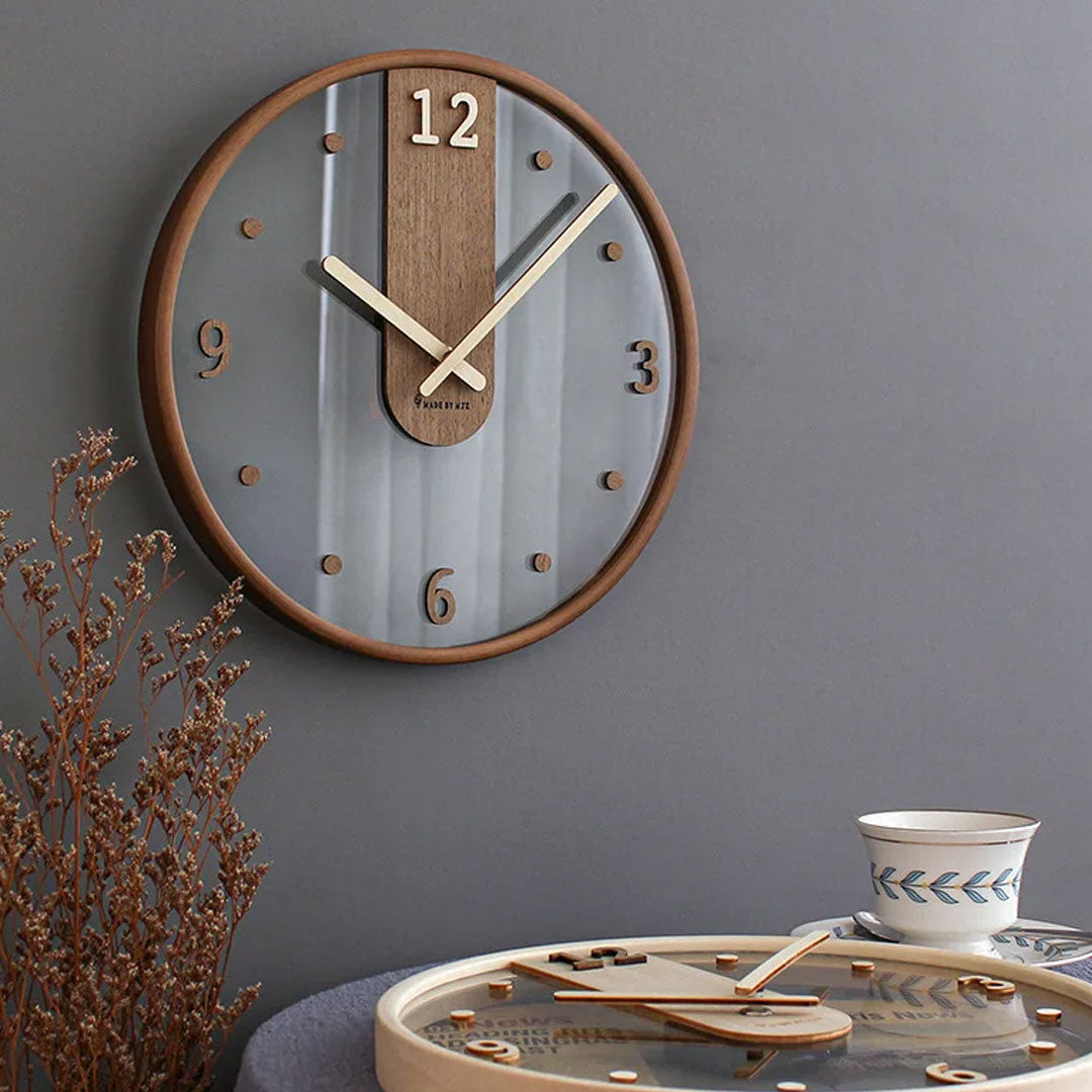 Nordic Minimalist Transparent Wall Clock