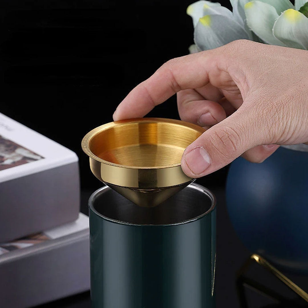 Multi-Function Stainless Steel Funnel Ashtray Design